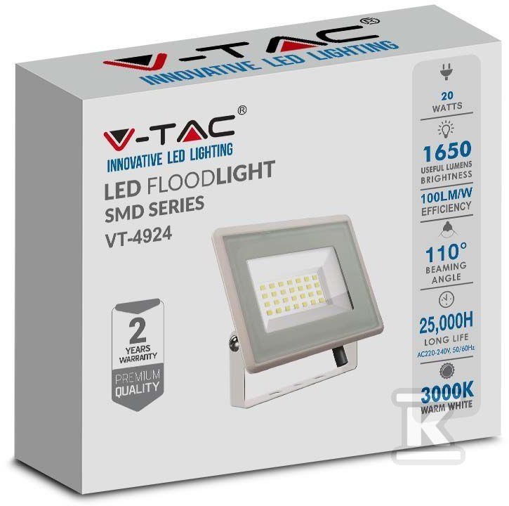 Projektor LED V-TAC 20W SMD F-CLASS - 6741